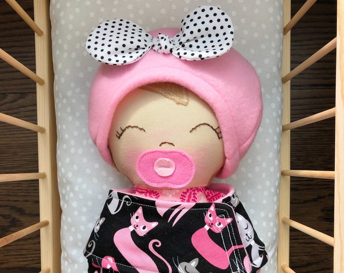 Soft Baby Doll Swaddle Baby Textile Doll Paci Baby Cloth Etsy
