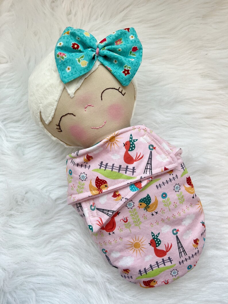 Swaddle Baby Doll First Birthday Gift Soft Doll for Baby Etsy