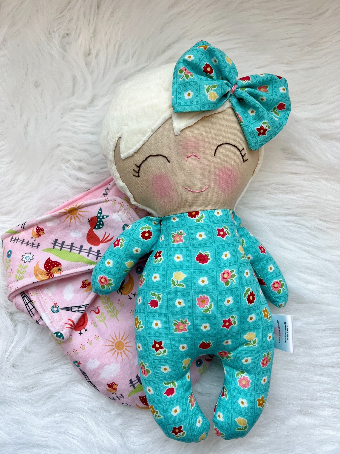 Swaddle Baby Doll First Birthday Gift Soft Doll for Baby Etsy