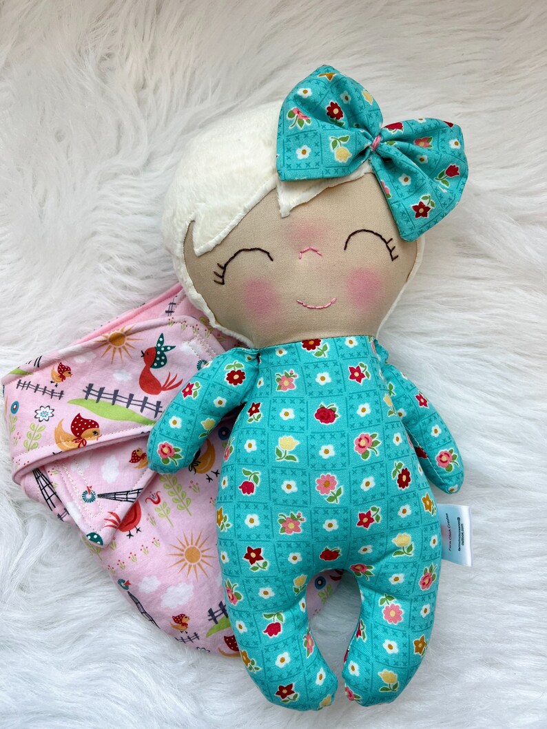 Swaddle Baby Doll First Birthday Gift Soft Doll for Baby Etsy