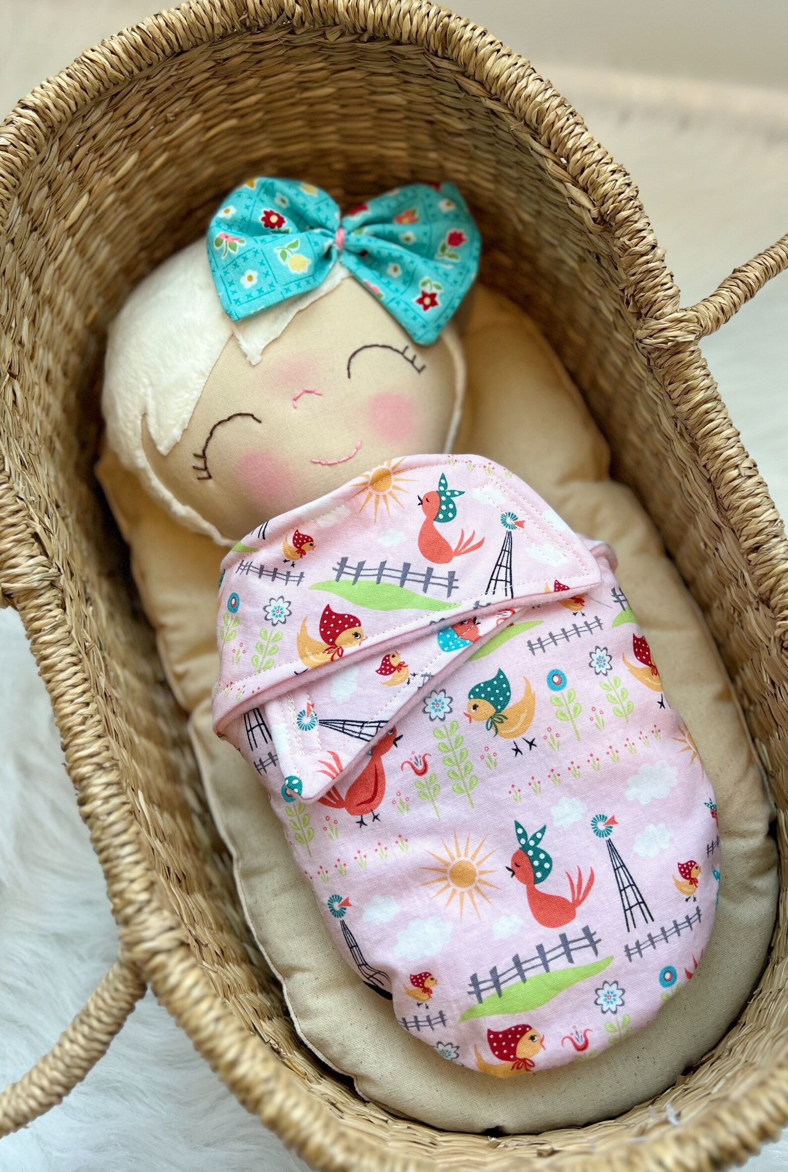 Swaddle Baby Doll First Birthday Gift Soft Doll for Baby Etsy