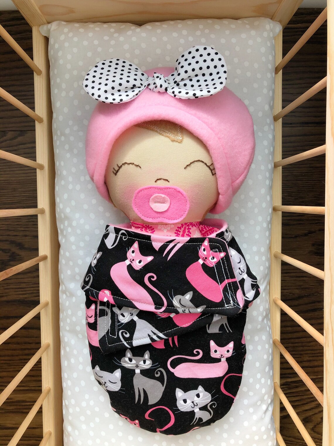 Soft Baby Doll Swaddle Baby Textile Doll Paci Baby Cloth Etsy