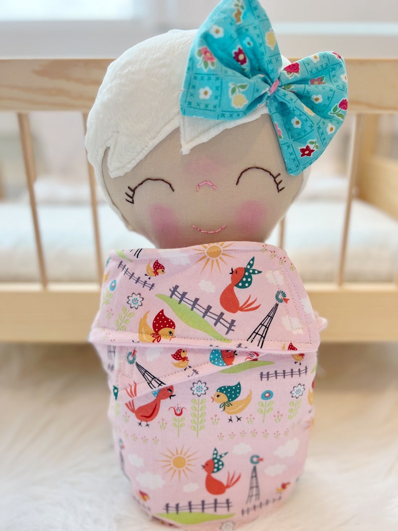 Swaddle Baby Doll First Birthday Gift Soft Doll for Baby Etsy