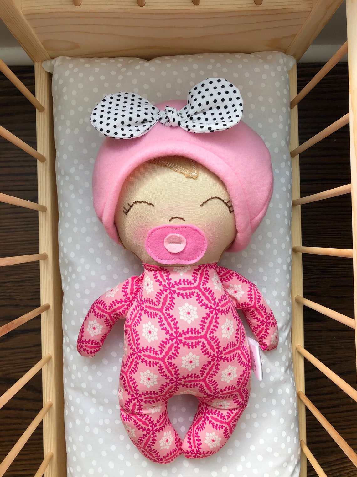 Soft Baby Doll Swaddle Baby Textile Doll Paci Baby Cloth Etsy