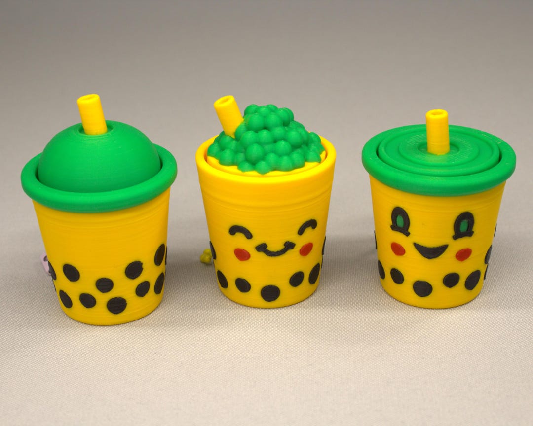 Boba Tea Fidget Clicker | Tactile Clicker | 3D Printed - Etsy UK