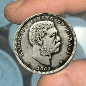 The 1883 Hawaiian Half Dollar  Old Rare Coins Perfect and Antique Coins For Gifts US Commemorative Coins Collectibles Coins