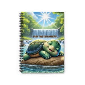 Turtle Notebook - Turtle Spiral Notebook - Perfect Gift for Turtle Lover