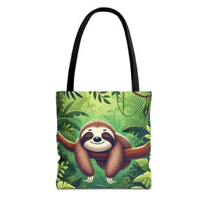 Sloth Tote Bag - Everyday Purse - Sloth Purse - Sloth Handbag - Sloth Birthday Gift - Perfect Gift for Sloth Lover
