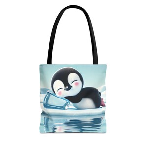 Penguin Tote Bag - Everyday Purse - Penguin Purse- Penguin Handbag - Perfect Gift for Penguin Lover