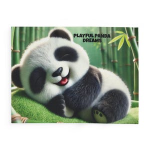 Panda Blanket - Fleece Blanket - Panda Throw Blanket - Panda Decor - Perfect Gift for Panda Lover