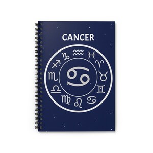 Notitieboek Kreeft - spiraal notitieboek kanker - sterrenbeeld Kreeft - cadeau voor degenen die geboren zijn op 21 juni tot en met 22 juli - perfect cadeau voor kanker