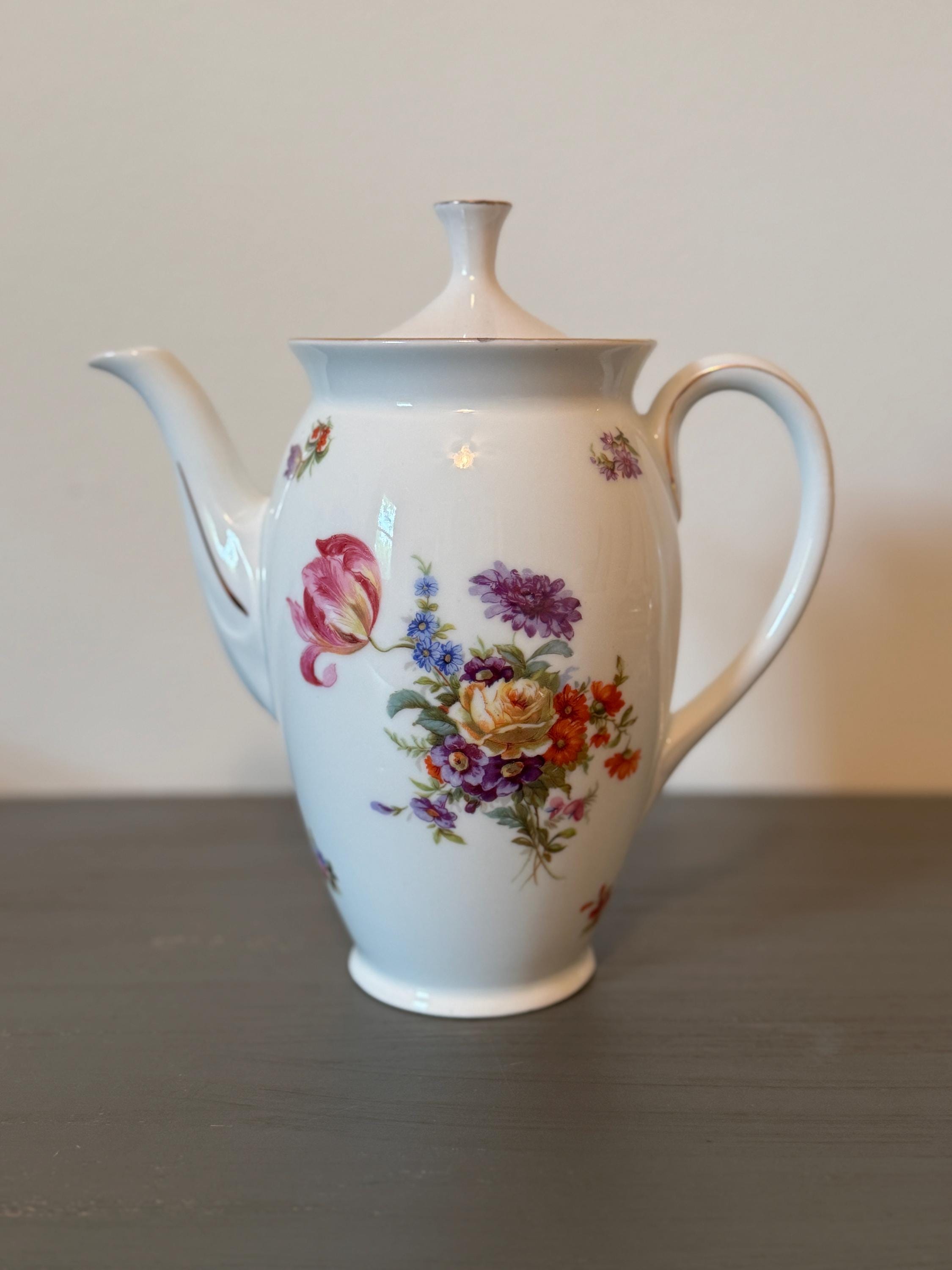 Dresden china teapot - Etsy 日本