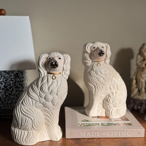 vintage staffordshire style dogs made in Japan