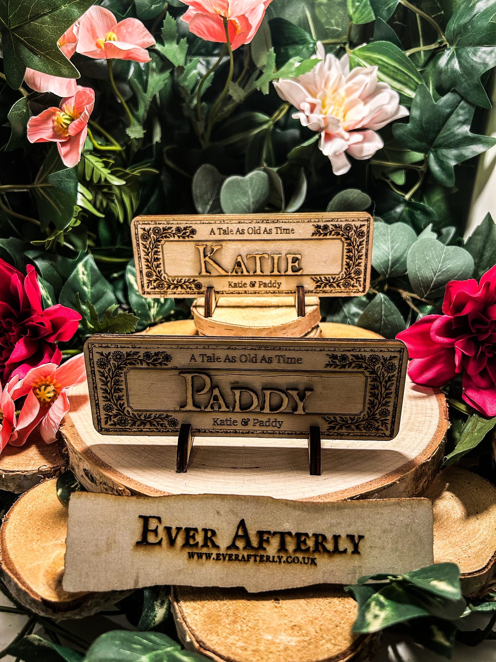 Book Spine Inspired Wedding Place Name