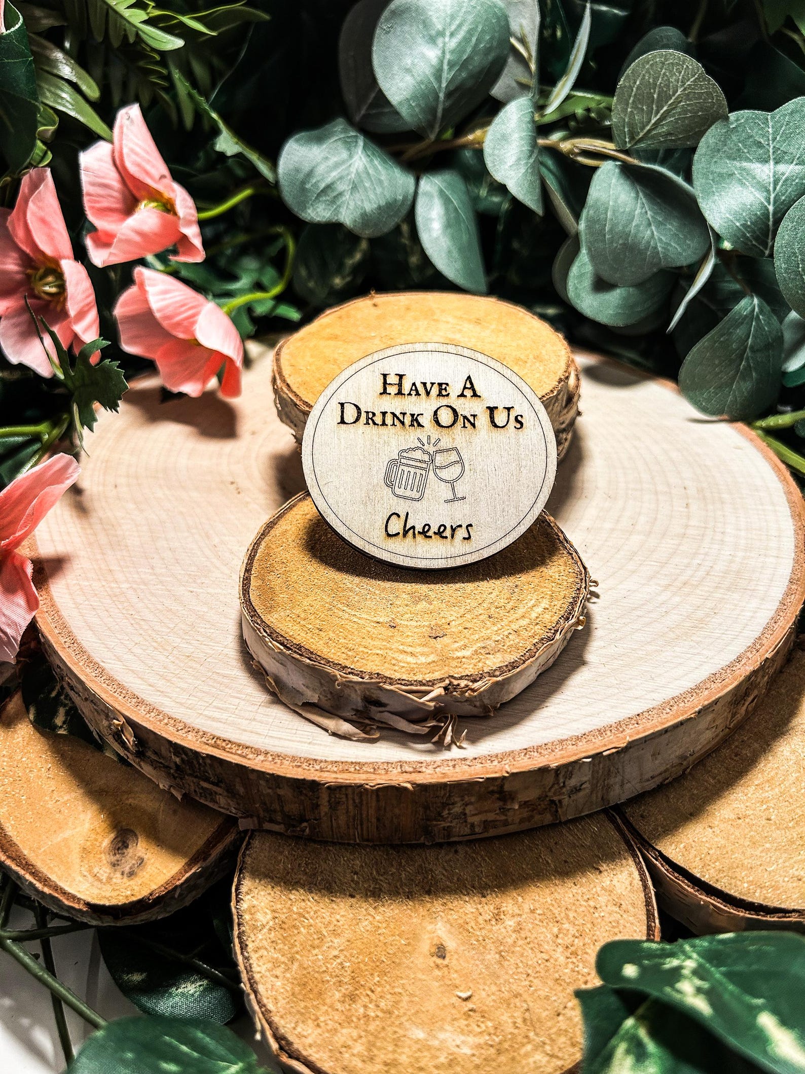 Personalised Wooden Drink Token