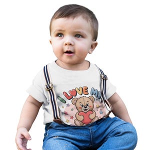 Infant Baby TShirt, Cute Toddler Tee, Newborn Clothes, Baby Shower Gift, Baby Boy Girl Shirt, Family Love Kids Tee, Soft Cotton Baby Apparel