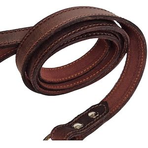 Two-Layer Leather Dog Leash: Training Lead for Medium to Large Dogs