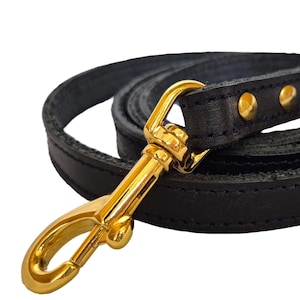 Luxuriöse Italienische Lederleine für Mittelgroße und Kleine Hunde - Stylish Walks Await, Italienische Lederleine, 144 cm X1.5 cm, 56.7 inchX0.59 inch