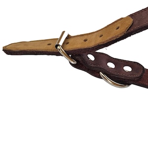 Robustes braunes Hundehalsband - Perfekt für mittelgroße Welpen! 27X1,18 Zoll, Braunes Hundehalsband, strapazierfähiges Hundehalsband, 69cmX3cm