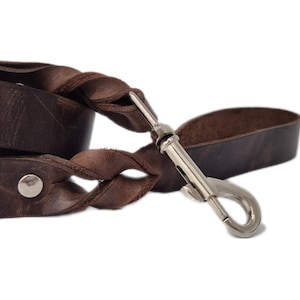 Sturdy Leather Dog Leash: Training Lead for Medium to Large Dogs