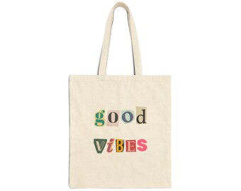 GOOD VIBES-draagtas van katoencanvas
