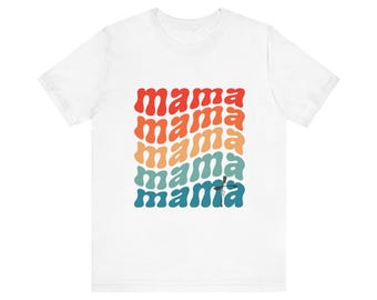 T-shirt MAMA met kruis, christelijk Moederdagcadeau, religieus grafisch T-shirt, shirt moeder, gezinskleding