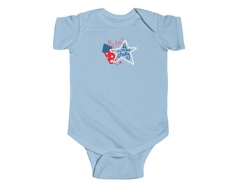 Romper van baby's FIRST Fourth of July, Fire Cracker, patriottische babykleding, Independence Day-outfit, rood wit blauw baby