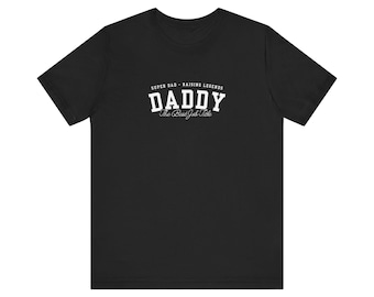 Vaderdagshirt, T-shirt beste papa, T-shirt Super Dad, Raising Legends-top, cadeau beste functietitel