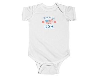 Fourth of July-babyromper, patriottische outfit uit de VS gemaakt, rood-witte en blauwe romper, romper voor peuters Independence Day