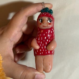 Mini polymer clay doll