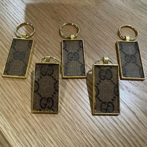 Upcycled Luxury Designer Keychain