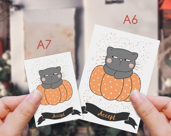 Cat Oracle Cards - Halloween Answer Deck, Tarot, Tarot Cards, Tarot Deck, oracle deck, oracle card deck, divination, manifestation