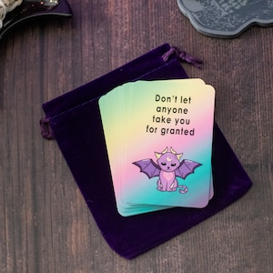 Cute Affirmation Deck | Funny Pastel Affirmations | 20 Card Set