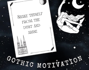 Gothic Affirmation Deck | Cards for Old Souls , Tarot Cards, oracle deck, oracle cards, oracle card deck, divination, manifestation