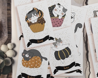 Cute Cat Oracle Cards - Halloween Advice Deck