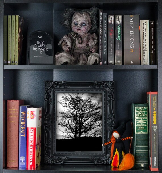 Black And White Tree Art Print Creepy Art Gothic Art Scary Pictures Dark Art Disturbing Art Horror Art Horror Decor Spooky Art
