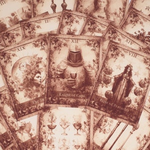 Full Tarot Set of 78, Tarot Cards for Beginners, Victorian Vintage Tarot Deck