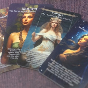 Greek Goddess oracle cards oracle deck, 16 card deck, affirmation cards, tarot deck, oracle cards, feminine cards, greek pantheon image 5