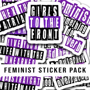 Feminist Stickers | Feminist planner stickers | Glossy vinyl stickers | Hex the Patriarchy