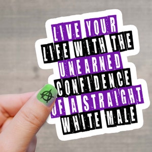 Funny Feminist Sticker - Badass Motivation | Punk Encouragement | Women Against Sexism | Equal Rights