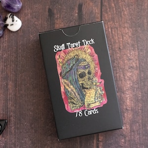 Skull Tarot Deck | Gothic Tarot Cards | Goth Tarot Card Set of 78