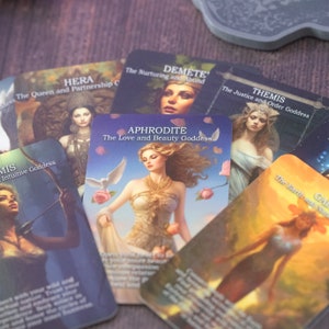 Greek Goddess oracle cards oracle deck, 16 card deck, affirmation cards, tarot deck, oracle cards, feminine cards, greek pantheon image 6