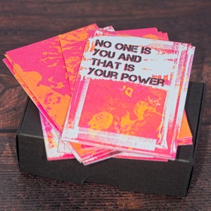Sweary Affirmation Cards | Riot Grrrl Gift | Inspirational Quotes for Feminists | Punk Girl Motivation | Affirmative Gift