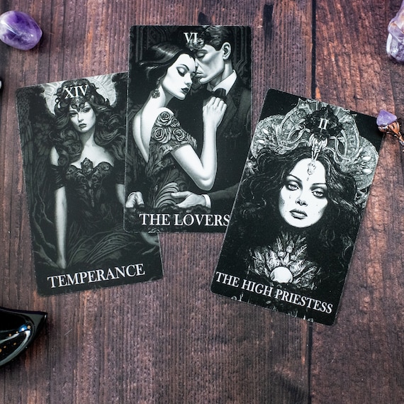 Victorian Tarot Card Deck | Gothic Tarot Cards | Full Tarot