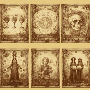 Tarot Card Deck , Tarot Cards,  Full Tarot Set of 78, Tarot Cards for Beginners