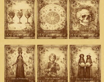 Tarot Card Deck , Tarot Cards,  Full Tarot Set of 78, Tarot Cards for Beginners