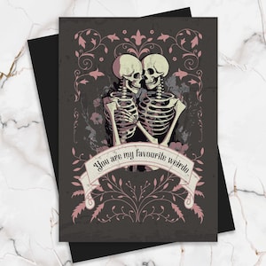 My Favourite Weirdo Gothic Anniversary Card