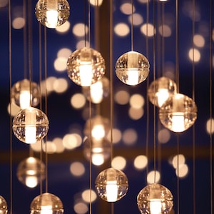 Bocca Modern Glass Globe Pendant Chandelier – Multi Light Cluster Ceiling Fixture