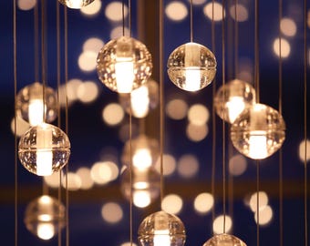 Bocca Modern Glass Globe Pendant Chandelier – Multi Light Cluster Ceiling Fixture