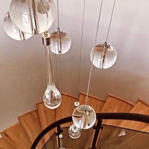 Bocca V2 Modern Glass Globe Pendant Chandelier – Multi Light Cluster Ceiling Fixture